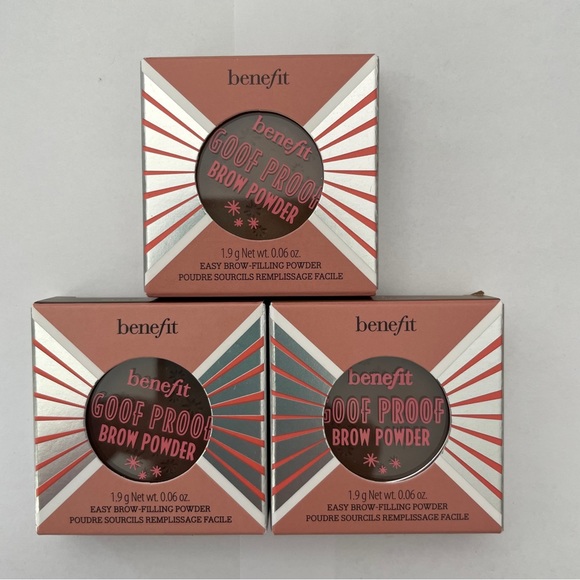Benefit Makeup Nwt Benefit Goof Proof Brow Powder X 3 Poshmark